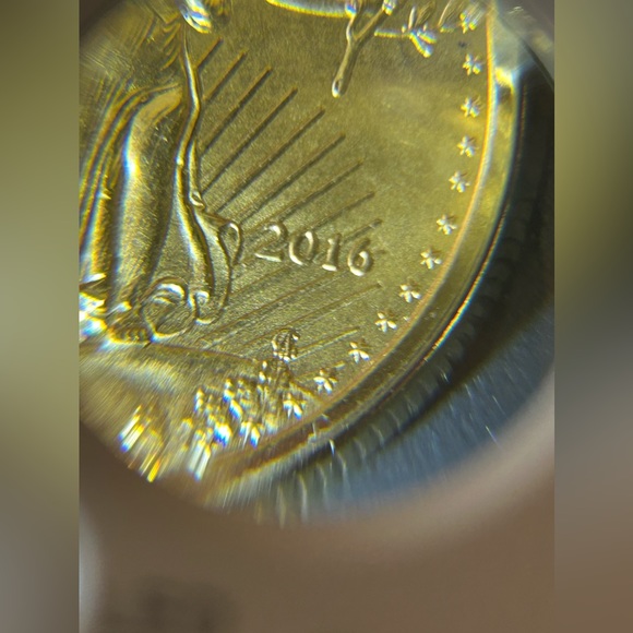 2016 1/4 10$ American Gold Eagle BU 22K Solid Gold Coin & 14k Coin Edge Bezel {B - Picture 8 of 14